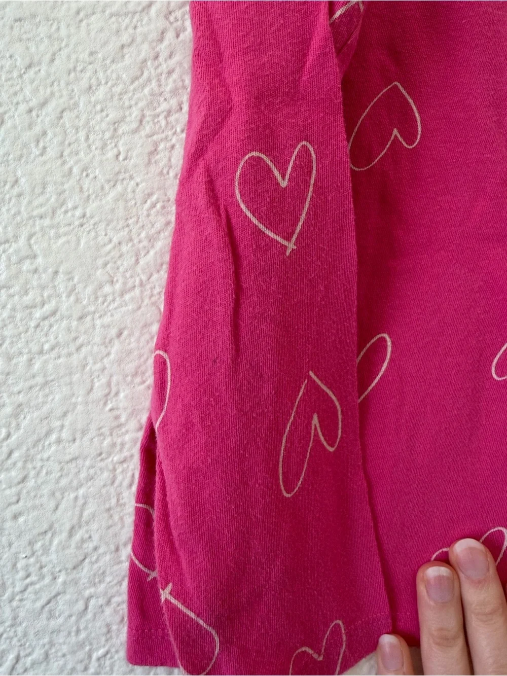 Old Navy Pink Heart Softest Tee
